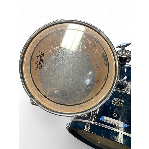Used Yamaha 4 Piece Tour Custom Blue Drum Kit