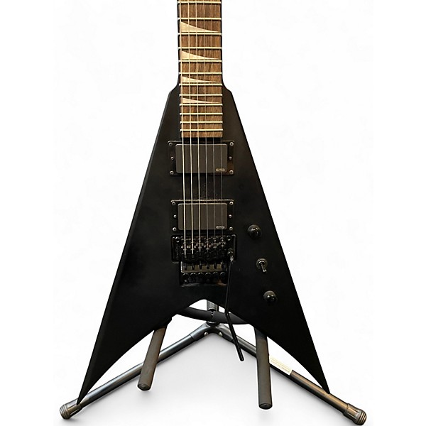 Used Jackson x series king V Black Solid Body Electric