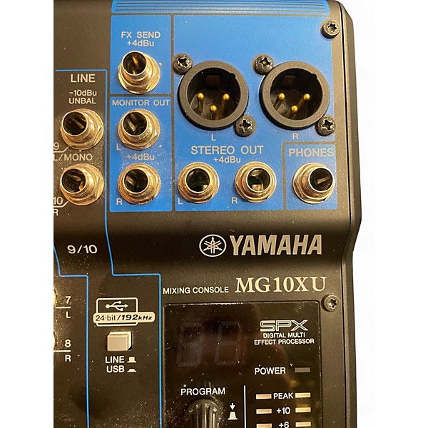Used Yamaha MG10XU 10 Channel Mixer with Effects Unpowered Mixer
