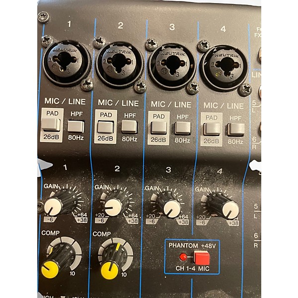 Used Yamaha MG10XU 10 Channel Mixer with Effects Unpowered Mixer