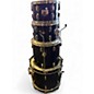 Used Pearl 4 Piece Vintage Drum kit Black Drum Kit thumbnail