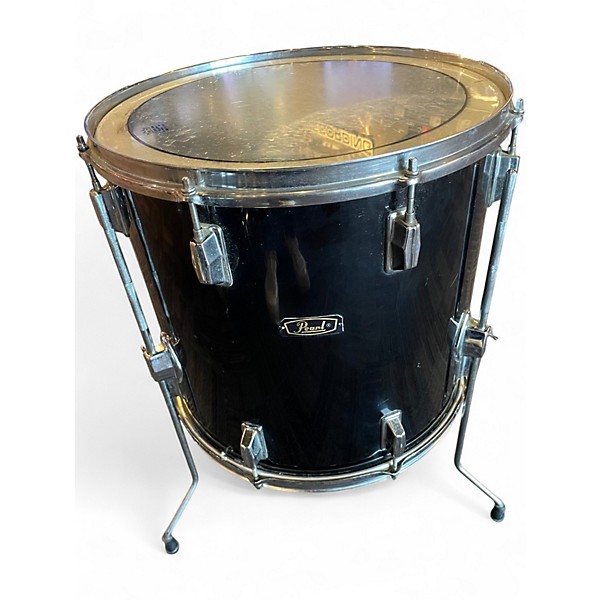Used Pearl 4 Piece Vintage Drum kit Black Drum Kit