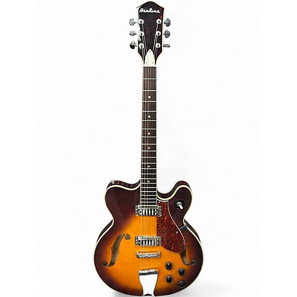 Used Airline H74 DLX HONEYBURST Hollow Body Electric Guitar