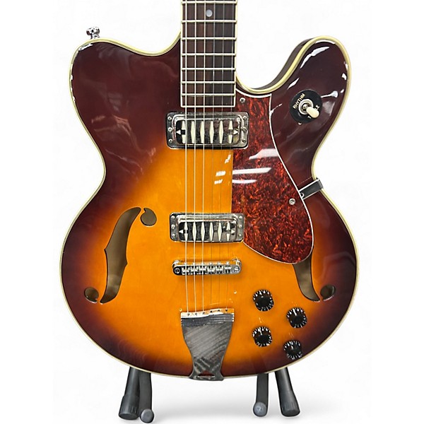 Used Airline H74 DLX HONEYBURST Hollow Body Electric Guitar