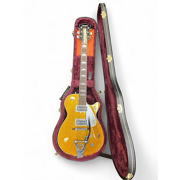 Used Gretsch Guitars G6129T-89VS Gold Sparkle Solid Body Electric Guitar