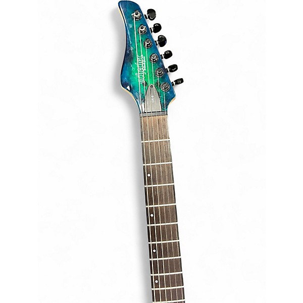 Used Schecter Guitar Research CR-6 AQUABURST Solid Body Electric Guitar