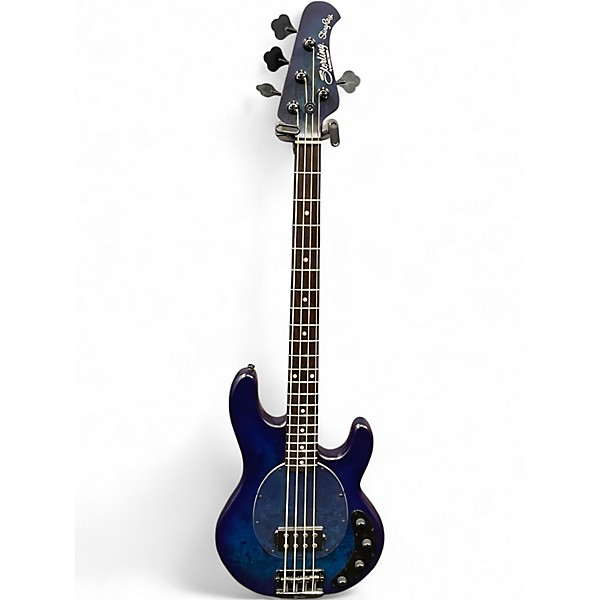 Used Sterling by Music Man Sting Ray Neptune Blue Electric Bass Guitar