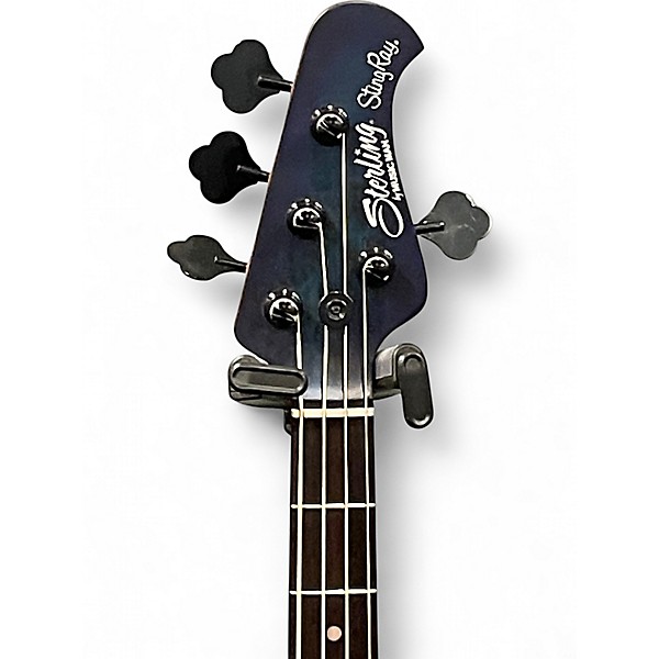 Used Sterling by Music Man Sting Ray Neptune Blue Electric Bass Guitar