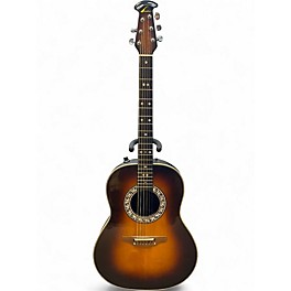 Used 1980s Ovation 1612 Custom Balladeer 3 Color Sunburst Acoustic Electric Guitar