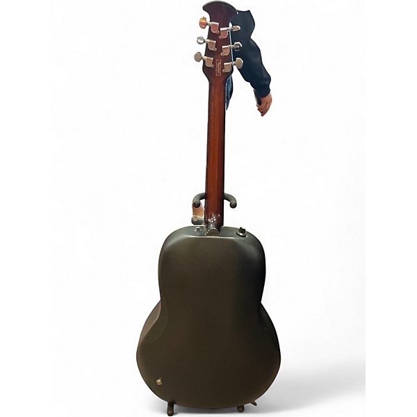 Used 1980s Ovation 1612 Custom Balladeer 3 Color Sunburst Acoustic Electric Guitar