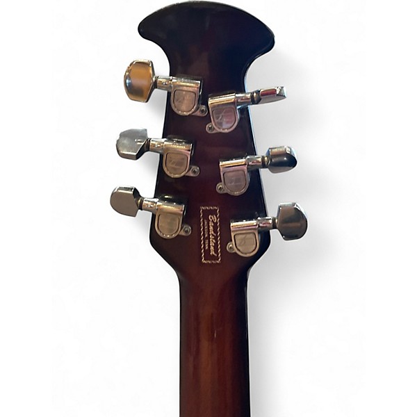 Used 1980s Ovation 1612 Custom Balladeer 3 Color Sunburst Acoustic Electric Guitar