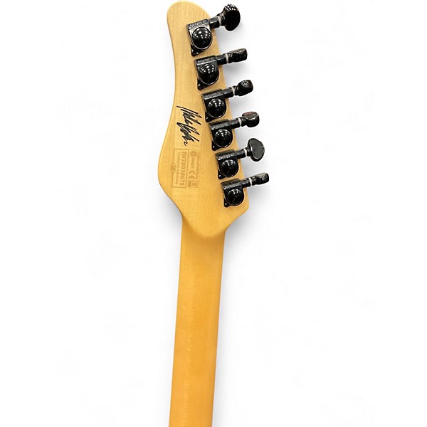 Used Schecter Guitar Research Miles Dimitri BAKER RED BURST Solid Body Electric Guitar