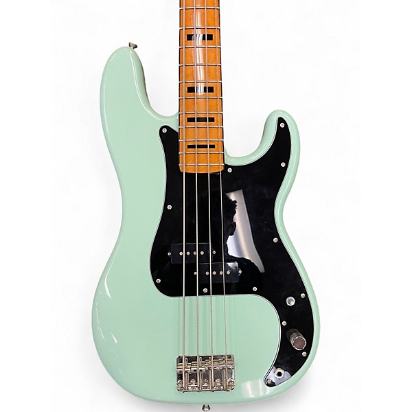 Used Squier Precision Bass Seafoam Green Electric Bass