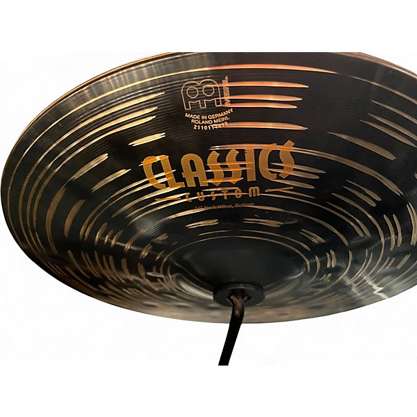Used MEINL 14in Classic Custom Hi Hat Pair Cymbal