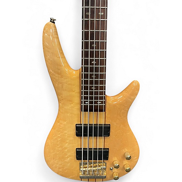 Used Ibanez SR1205 5 String Natural Electric Bass Guitar