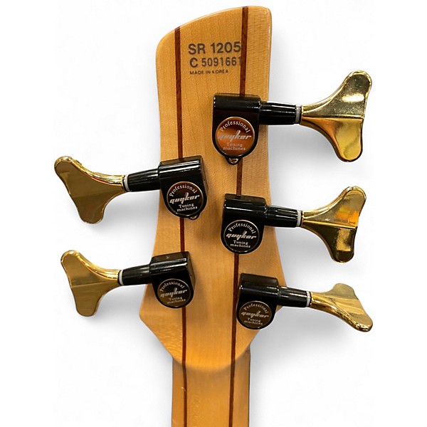 Used Ibanez SR1205 5 String Natural Electric Bass Guitar