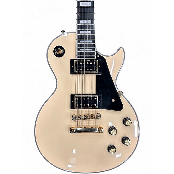 Used 2024 Epiphone Les Paul Custom BlackBack Limited Edition Antique Ivory Solid Body Electric Guitar