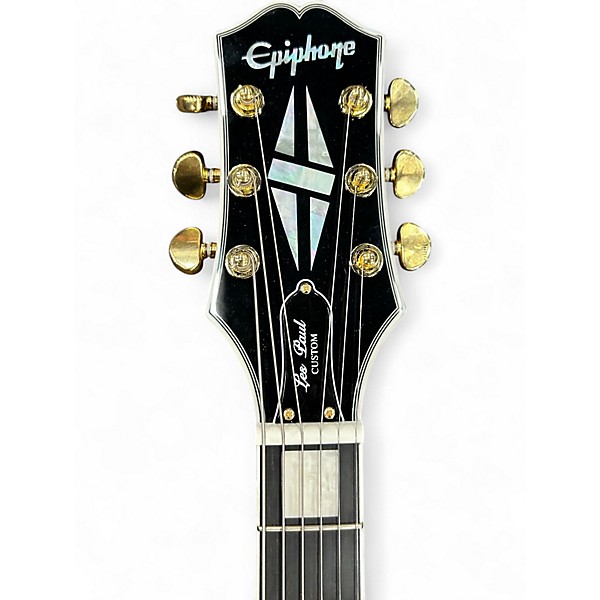 Used 2024 Epiphone Les Paul Custom BlackBack Limited Edition Antique Ivory Solid Body Electric Guitar