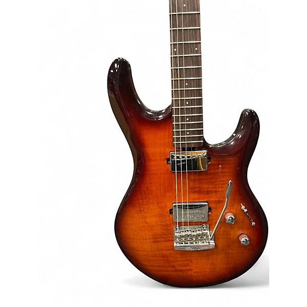 Used Sterling by Music Man Luke Flame maple hazel burst Solid Body Electric Guitar
