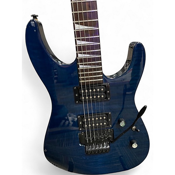 Used 1990s Jackson SOLOIST HH MIJ Trans Blue Solid Body Electric Guitar
