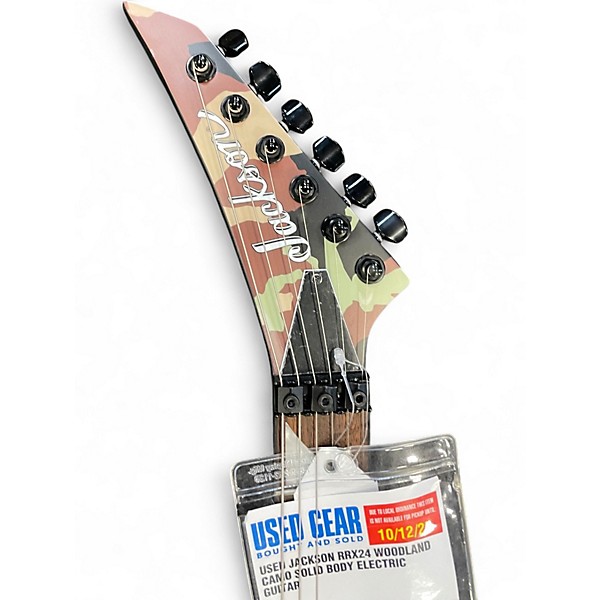 Used Jackson RRX24 Woodland Camo Solid Body Electric Guitar