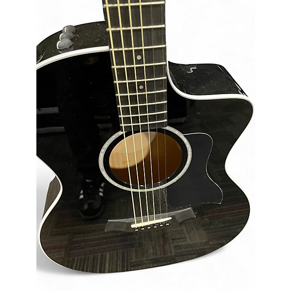 Used Taylor 214CE blk plus Black Acoustic Electric Guitar