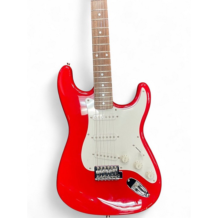 Used Squier Affinity Stratocaster Red Solid Body Electric