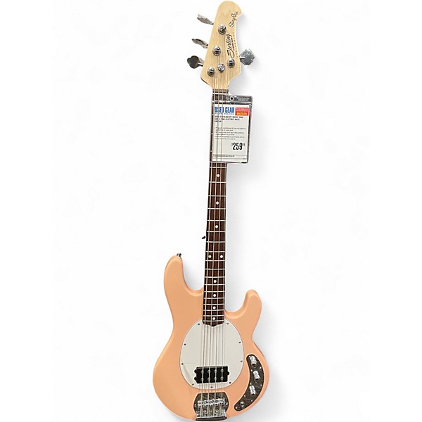 Used Sterling by Music Man Sub 4 Pink Electric Bass Guitar