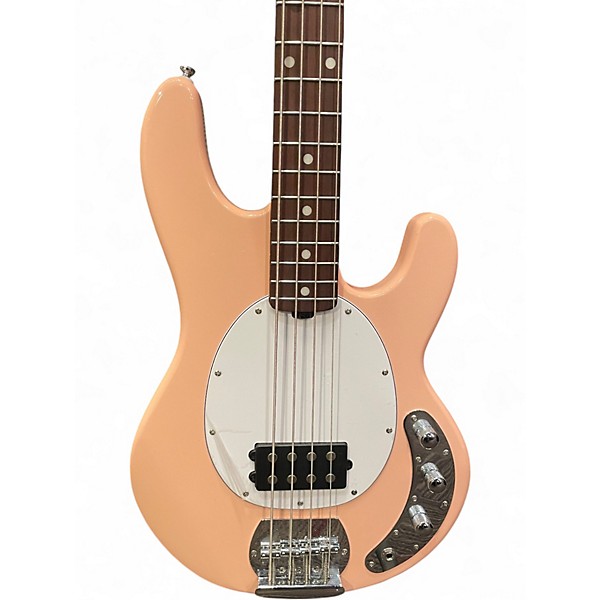 Used Sterling by Music Man Sub 4 Pink Electric Bass Guitar