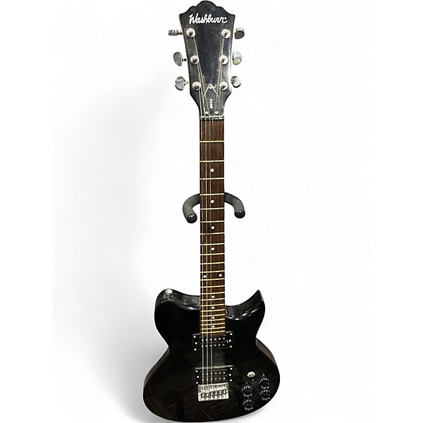 Used Washburn WI14 Black Solid Body Electric Guitar Black | Guitar