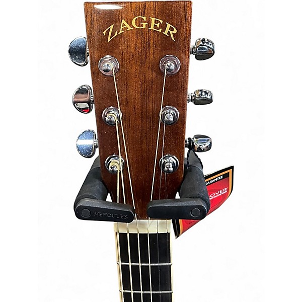 Used Zager ZAD-500MCE Natural Acoustic Electric Guitar