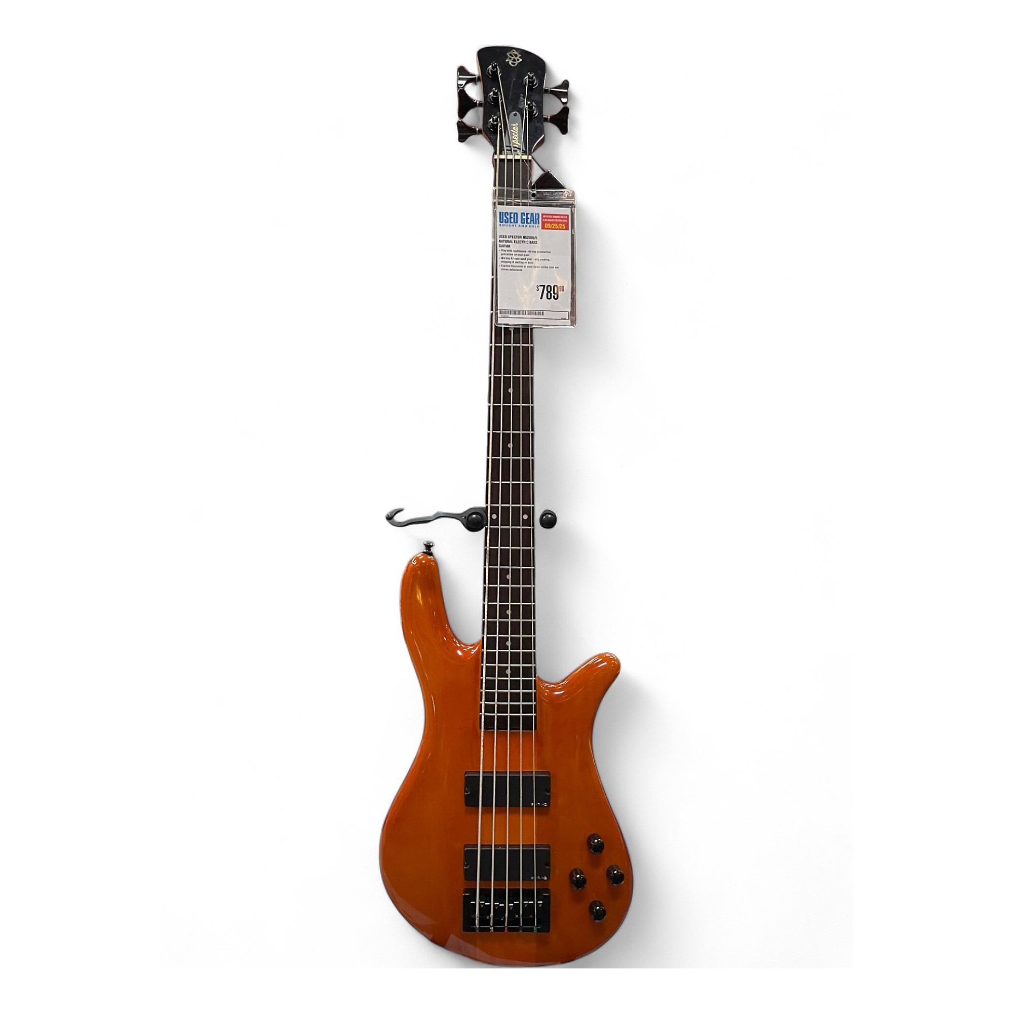 Used Spector NS2000/5 Natural Electric Bass Guitar Natural
