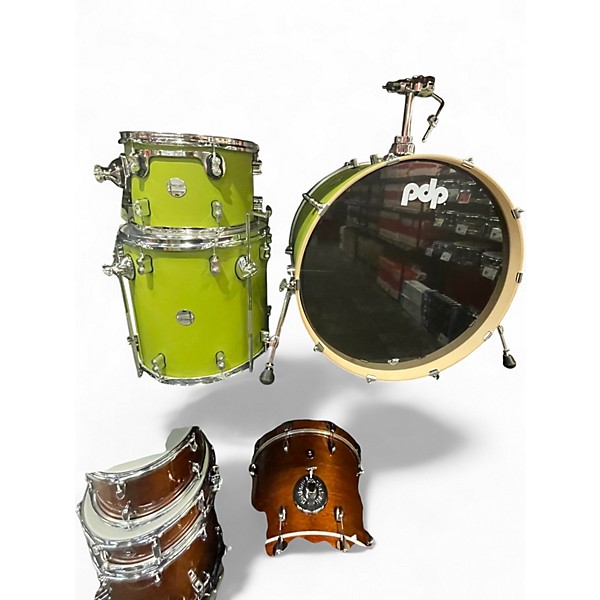 Used PDP by DW 3 Piece Concept Series Olive Drab Drum Kit