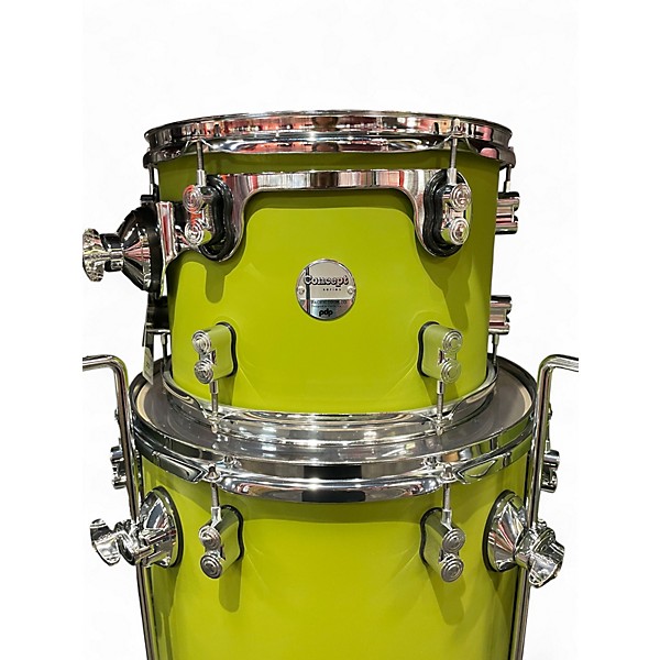 Used PDP by DW 3 Piece Concept Series Olive Drab Drum Kit