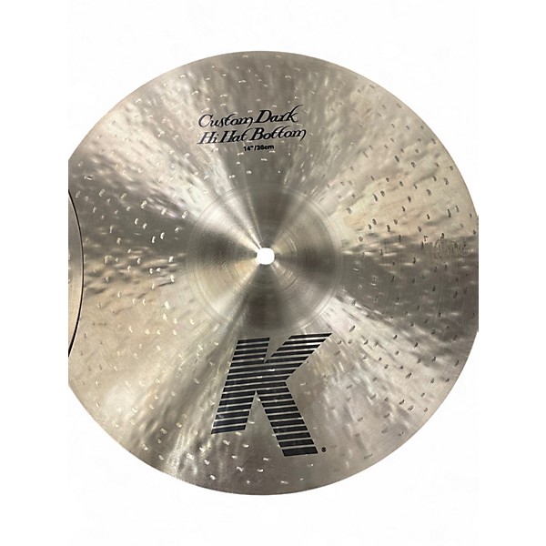 Used Zildjian 14in K Custom Dark Hi Hat Pair Cymbal