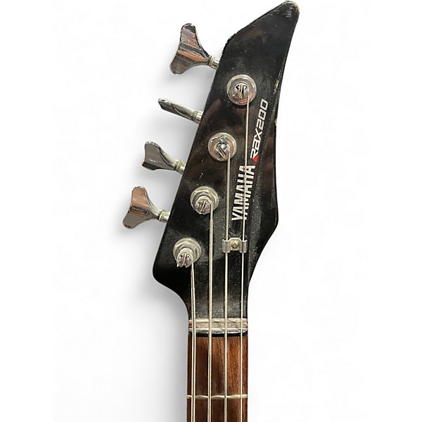 Used Yamaha RBX200 Black and Yellow Electric Bass Guitar
