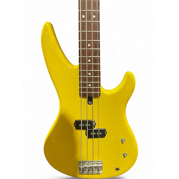Used Yamaha RBX200 Black and Yellow Electric Bass Guitar