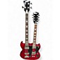 Used 2022 Firefly Double Neck Red Solid Body Electric Guitar thumbnail