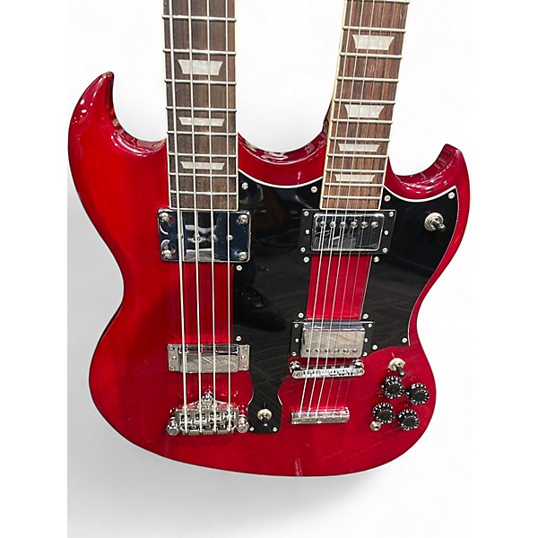 Used 2022 Firefly Double Neck Red Solid Body Electric Guitar