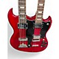 Used 2022 Firefly Double Neck Red Solid Body Electric Guitar