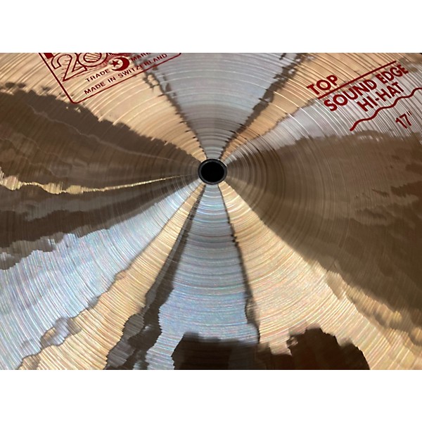Used Paiste 17in 2002 SOUND EDGE HI-HAT PAIR Cymbal