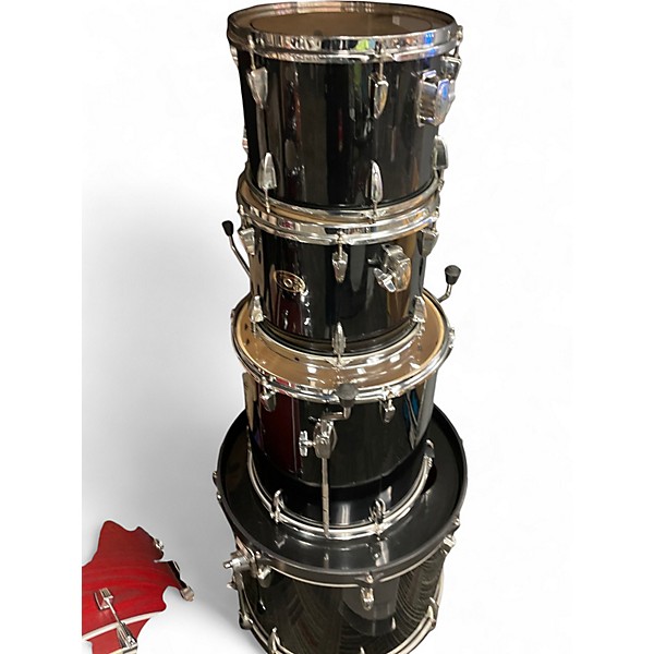 Used TAMA 4 Piece Imperialstar Black Drum Kit