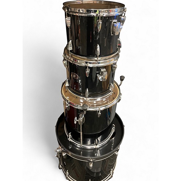 Used TAMA 4 Piece Imperialstar Black Drum Kit