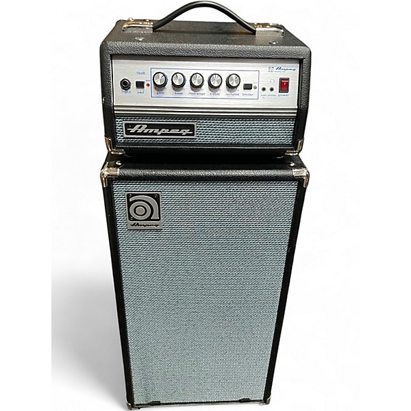 Used Ampeg Ampeg Micro-VR Bass Amp Head and SVT210AV Bass Speake