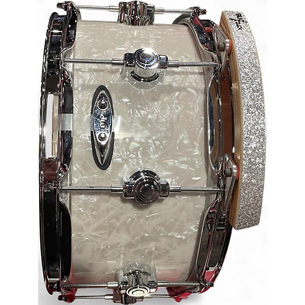 Used DW 6.5X14 Performance Series Snare WHITE MARINE Drum