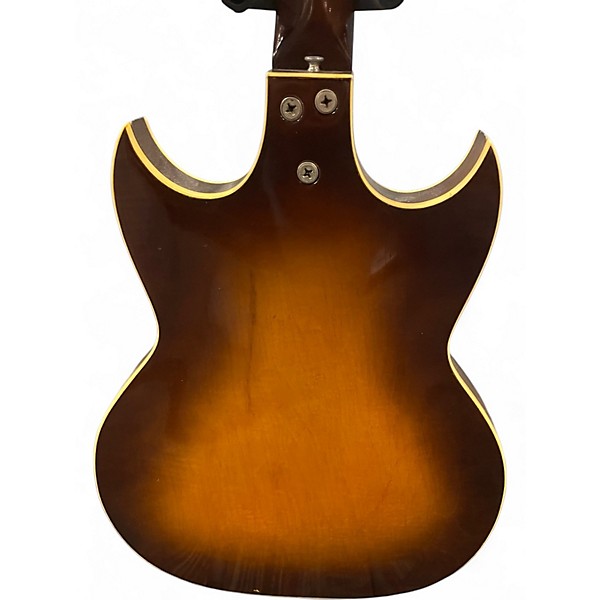 Vintage 1960s Kay k-585 sunburst Hollow Body Electric Guitar