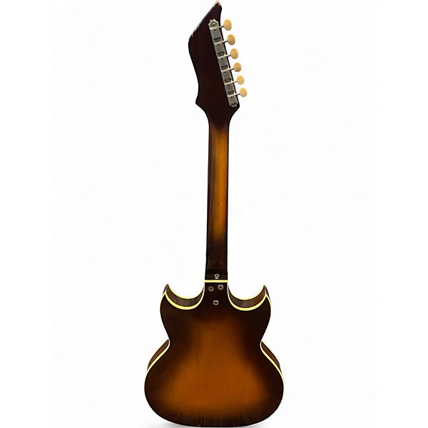 Vintage 1960s Kay k-585 sunburst Hollow Body Electric Guitar