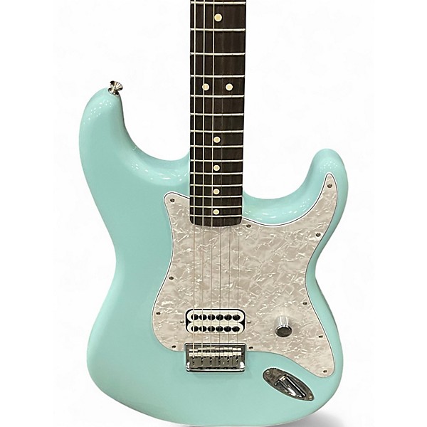 Used 2023 Fender Tom Delonge Signature Stratocaster Daphne Blue Solid Body Electric Guitar
