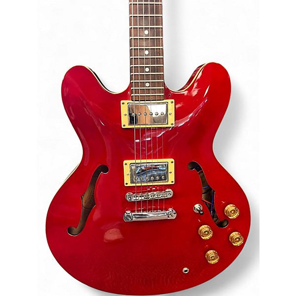 Used 2001 Epiphone Dot Cherry Hollow Body Electric Guitar