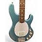 Used Sterling by Music Man Ray34 blue sparkle Electric Bass Guitar